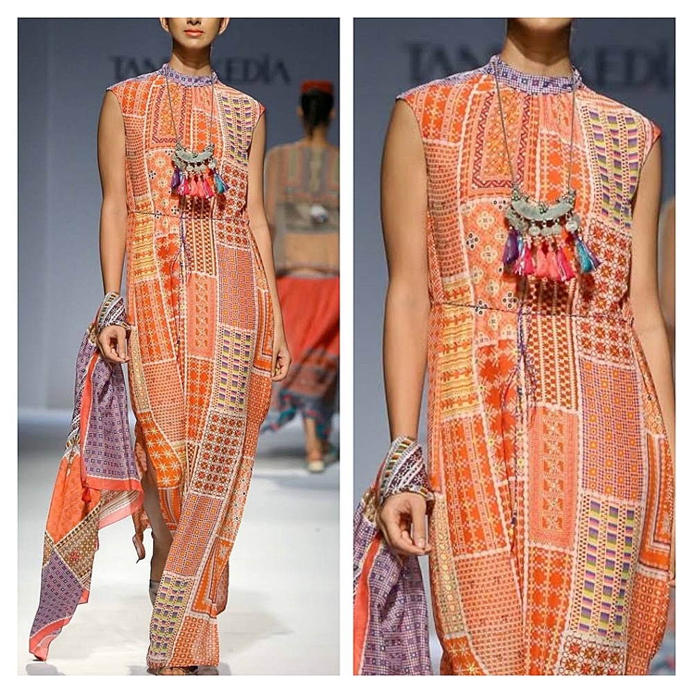 NWOT Anthropologie Tanvi Kedia Patchwork Maxi Dress - Picture 5 of 9